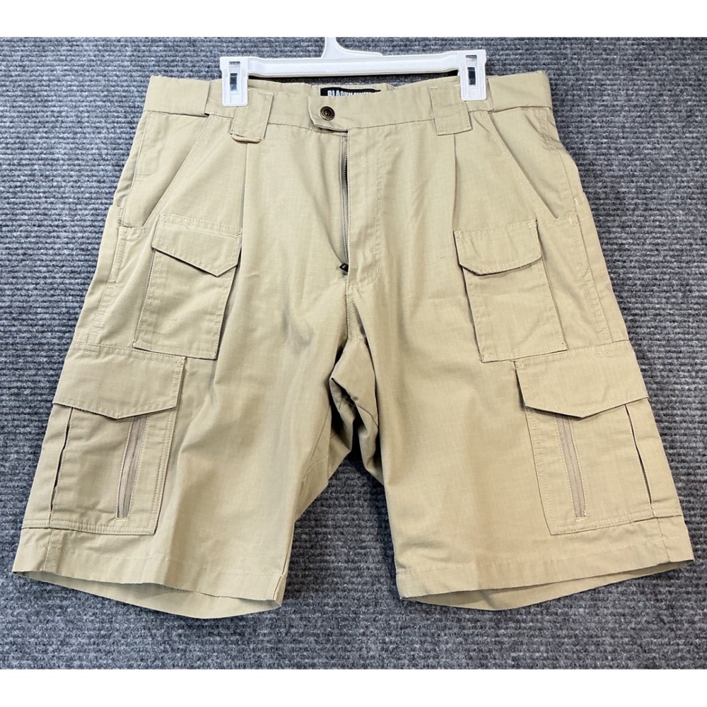 Blackhawk Tactical Cargo Durable Shorts Rip Stop Mens 36 Khaki Tan PreLoved